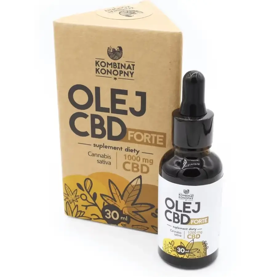 Olej konopny CBD Forte 1000mg – Naturalne CBD bez izolatów