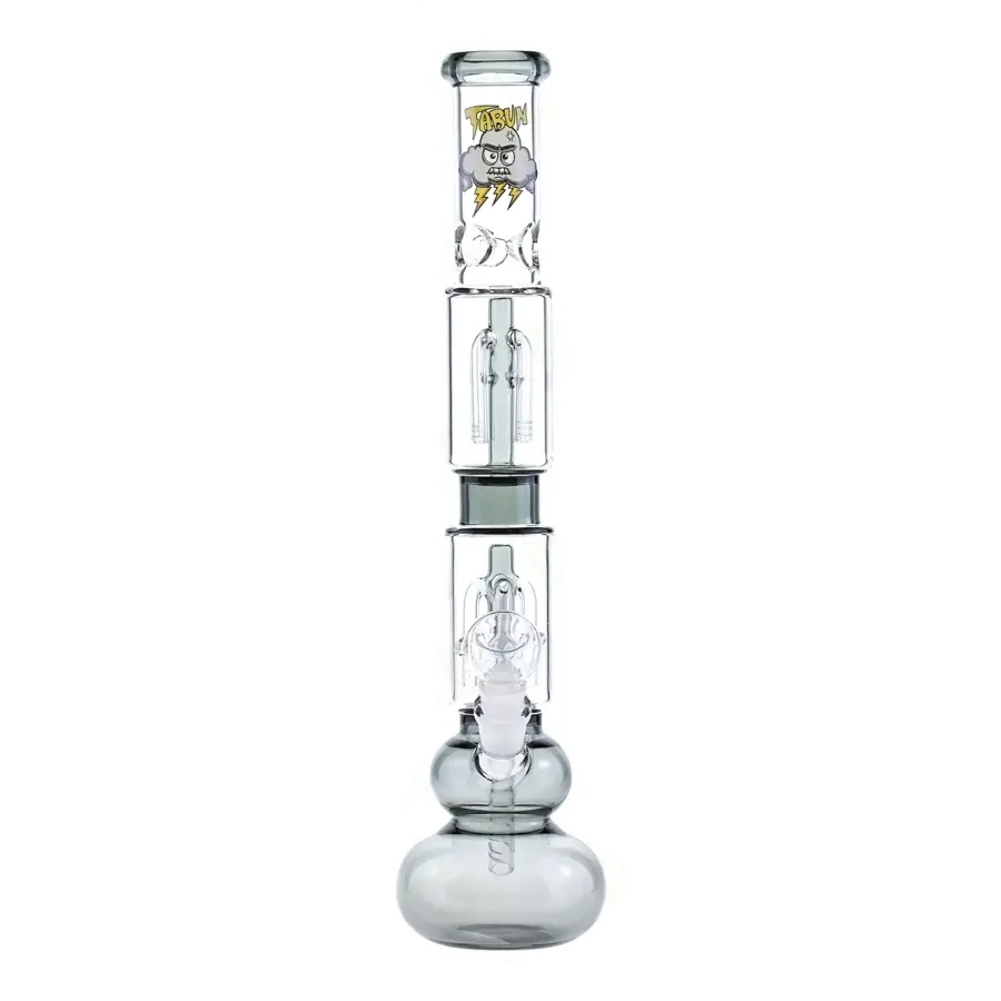 Bongo szklane Tabun stacja kosmiczna szare 40 cm