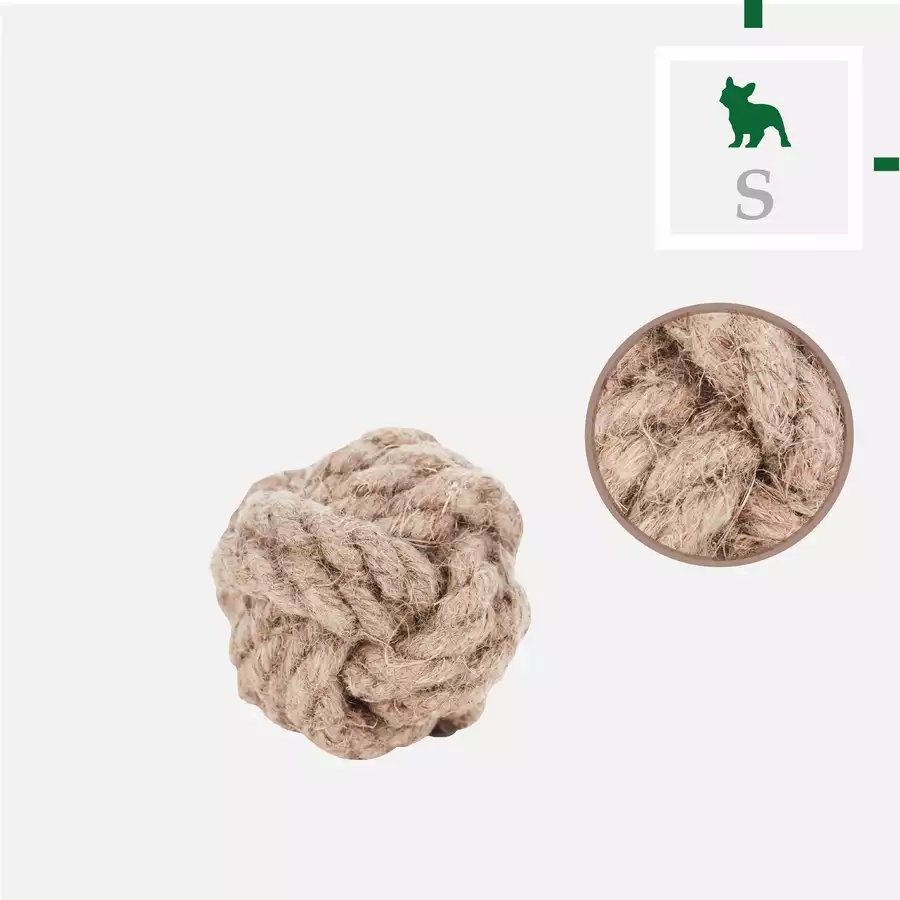 Piłka ze sznura konopnego