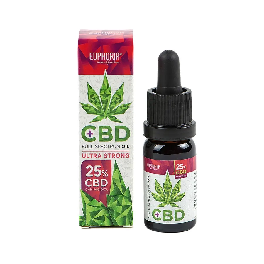 Olej konopny 25% cbd ultra strong Euphoria 10 ml