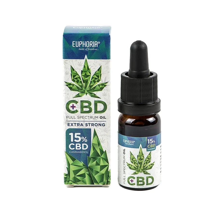 Olej konopny 15% cbd extra strong Euphoria 10 ml