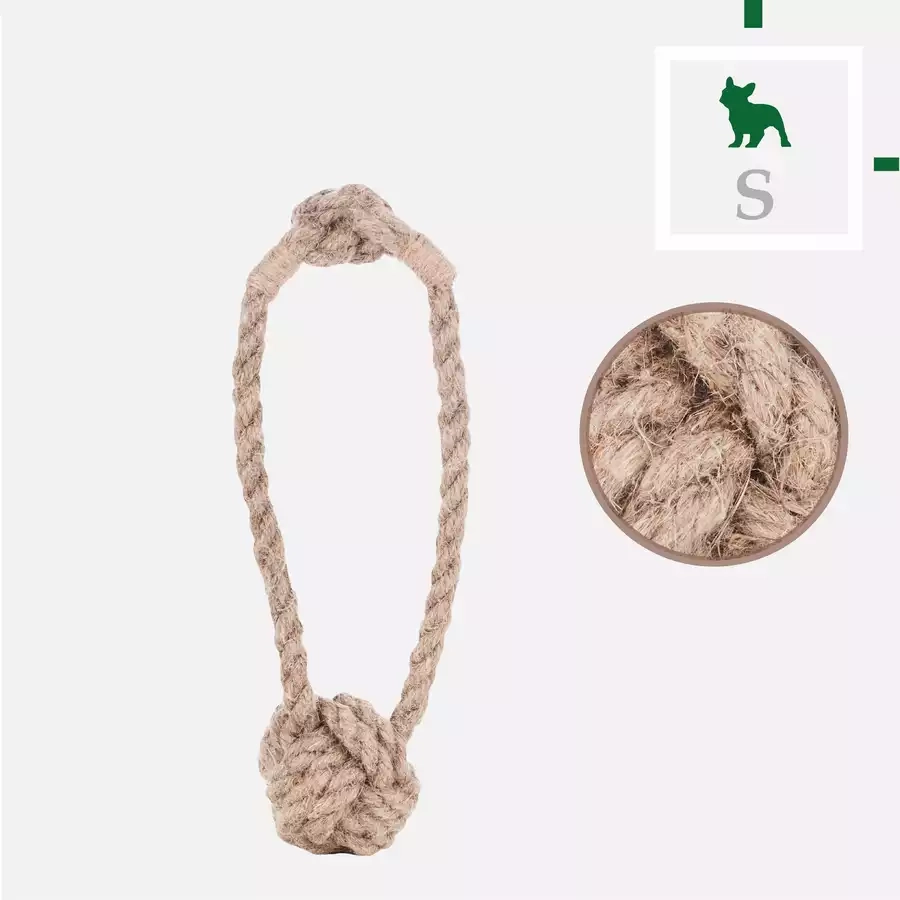 Piłka z uchwytem z liny konopnej