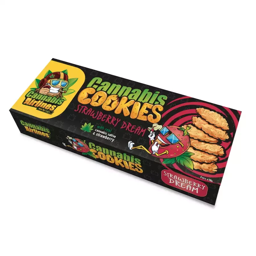 Ciasteczka Strawberry Dream – truskawkowo konopny odlot